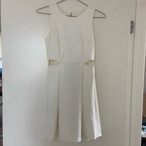 Francescas White Cut-Out Skater Dress